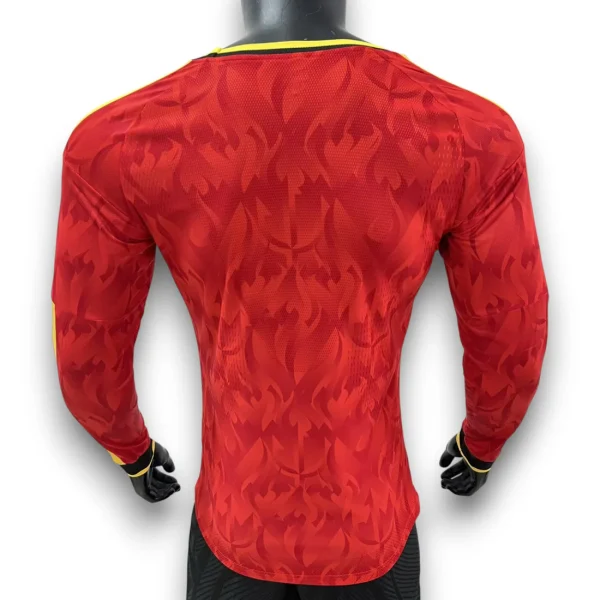 Camiseta Bélgica 2025-2026 Local Manga Larga – Pro Player