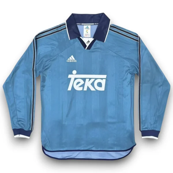 Camiseta Real Madrid 1999-2000 Visitante Manga Larga