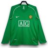 Camiseta Manchester United 2007-2008 Portero Visitante Manga Larga