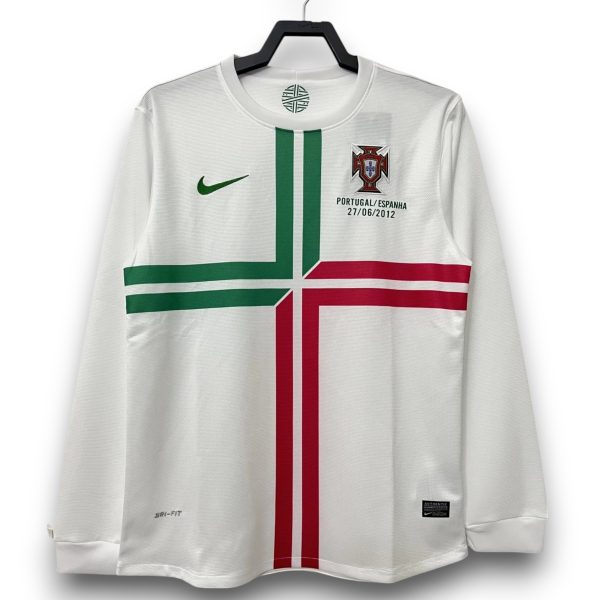 Camiseta Portugal 2012 Visitante Manga Larga