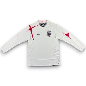 Camiseta Inglaterra 2006 Local Manga Larga