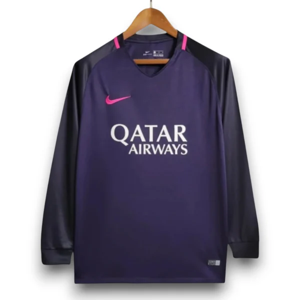 Camiseta Barcelona 2016-2017 Visitante Manga Larga