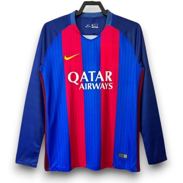 Camiseta Barcelona 2016-2017 Local Manga Larga