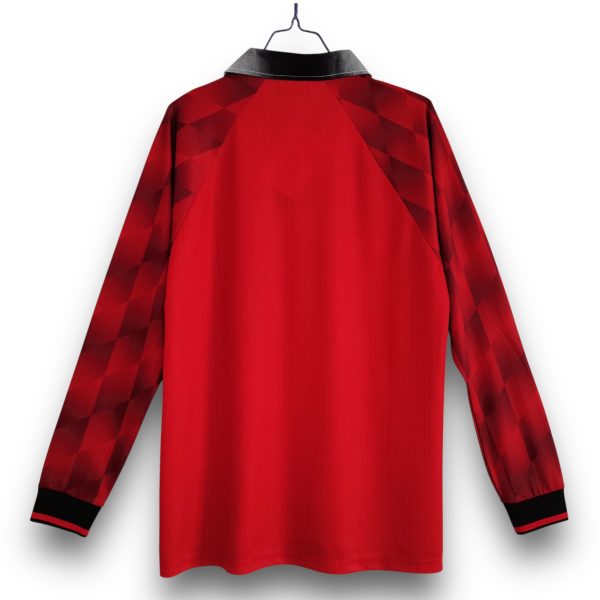 Camiseta Manchester United 1996-1997 Local Manga Larga