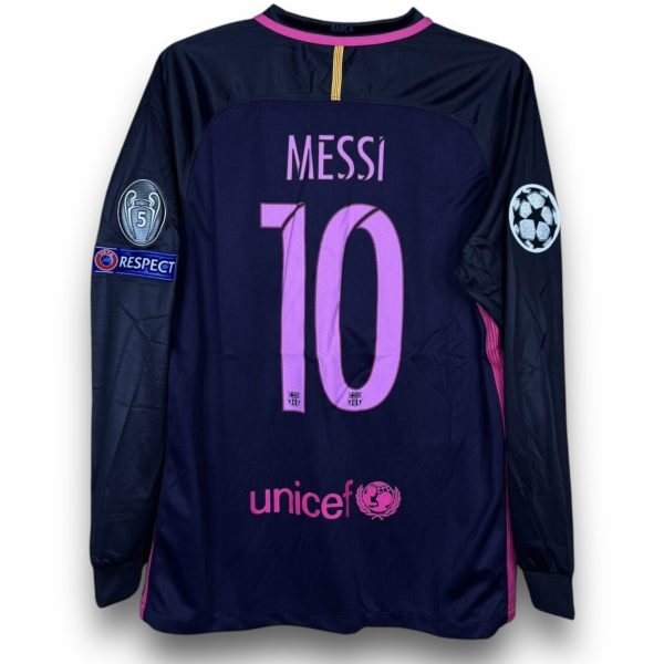 Camiseta Barcelona 2016-2017 Visitante Manga Larga