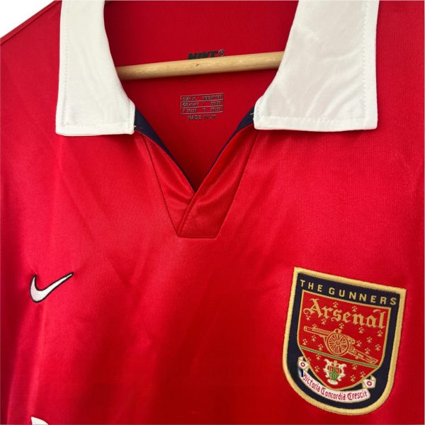 Camiseta Arsenal 1998 Local Manga Larga