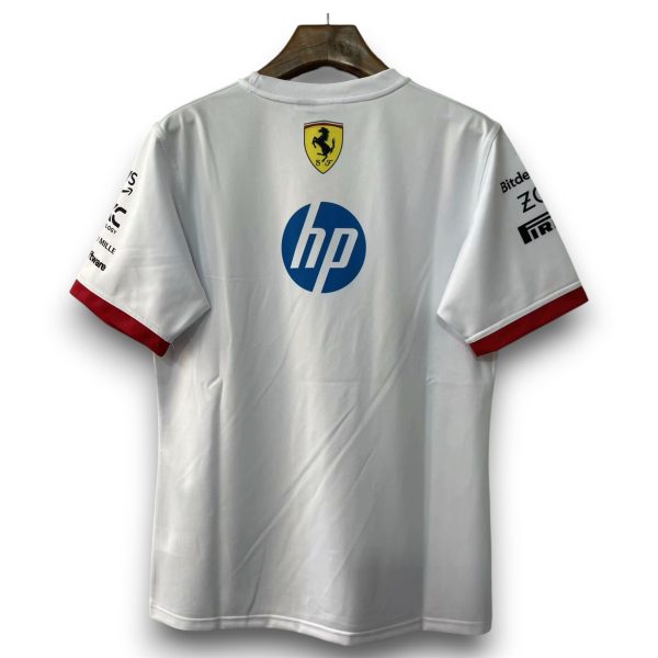 Camiseta Ferrari F1 2025 Blanca – Edición Scuderia Colección Tifosi