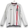 Camiseta Inglaterra 2002 Local Manga Larga