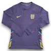 Camiseta Inglaterra 2024-2025 Visitante Manga Larga – Version Pro Player