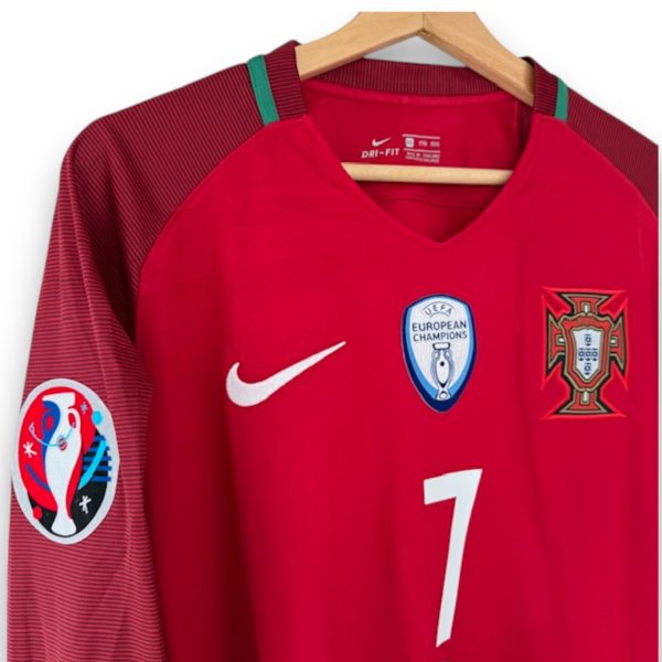 Camiseta Portugal 2016 Local Manga Larga