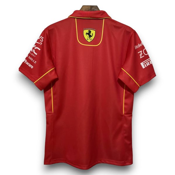 Polo Ferrari F1 2024 Scuderia con Cremallera – Rojo Maranello